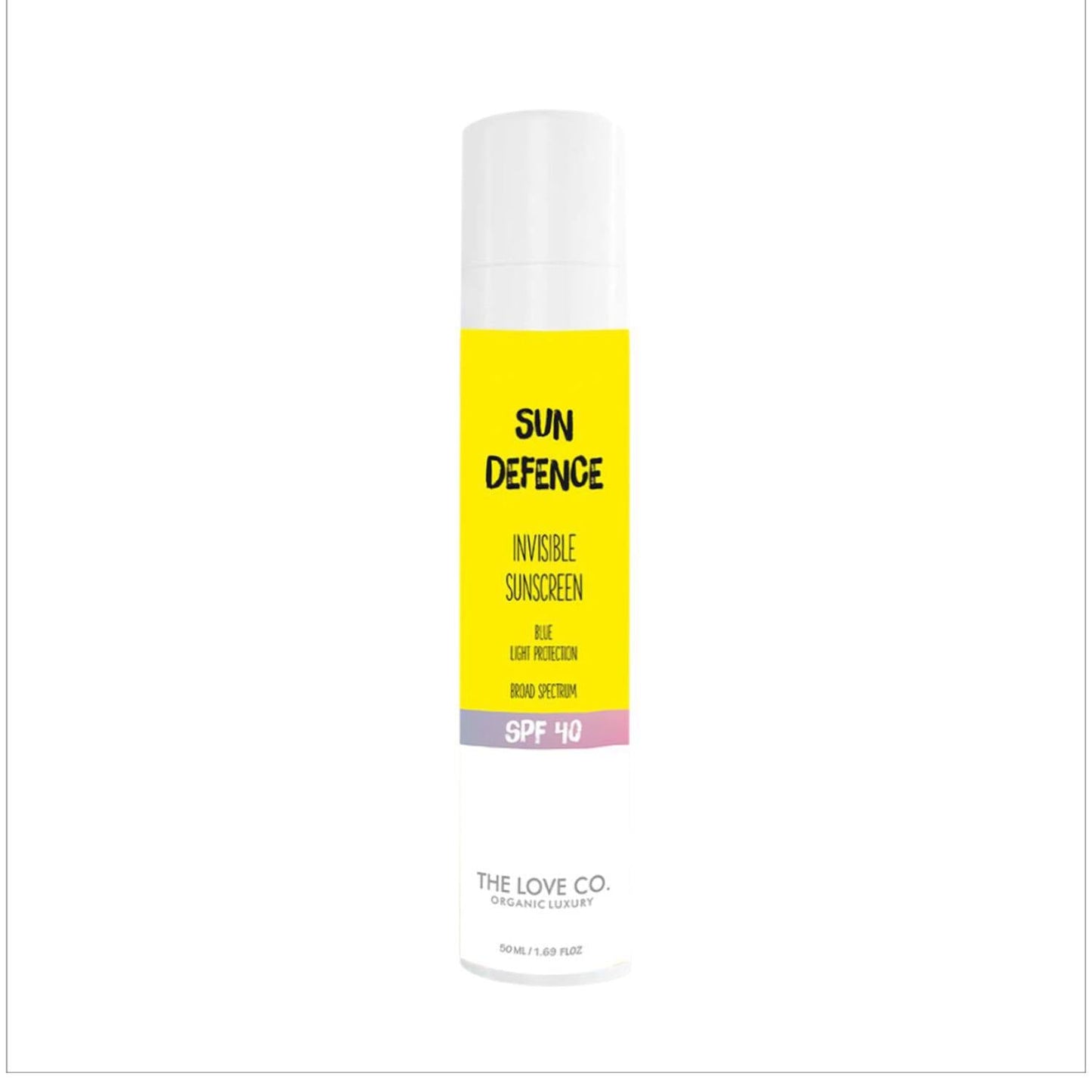 THE LOVE CO. Sun Defence Invisible Sunscreen SPF 40 (50ml)