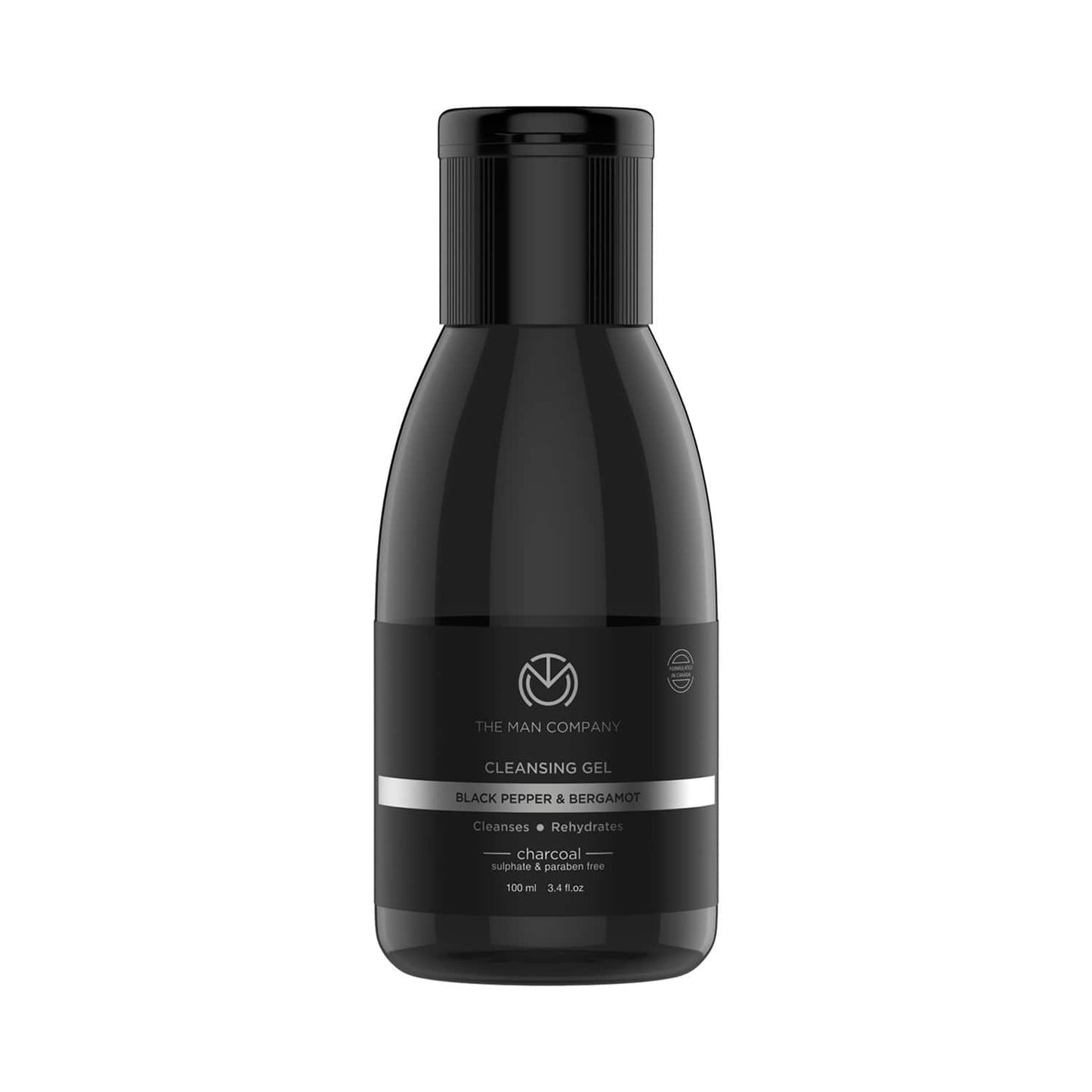 The Man Company Charcoal Black Pepper & Bergamot Cleansing Gel (100ml)