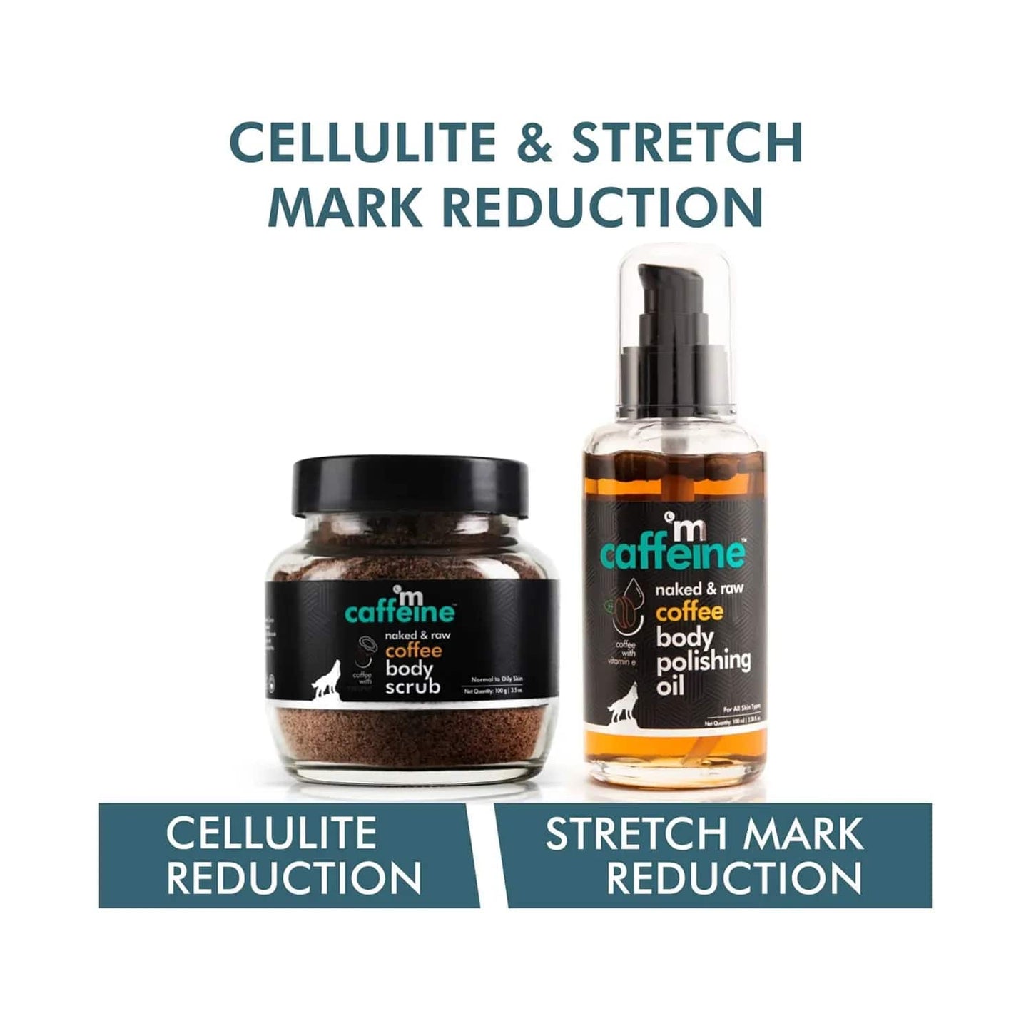 mCaffeine Cellulite & Stretch Mark Reduction Duo Kit - (2 Pcs)