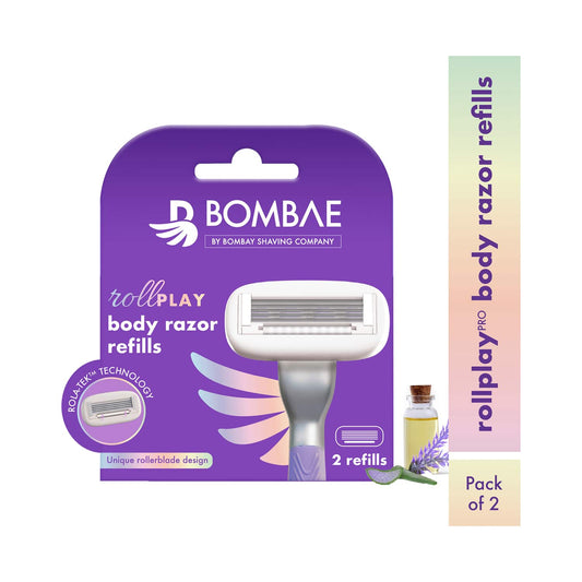 Bombae Rollplay Body Razor Refills - White (2Pcs)