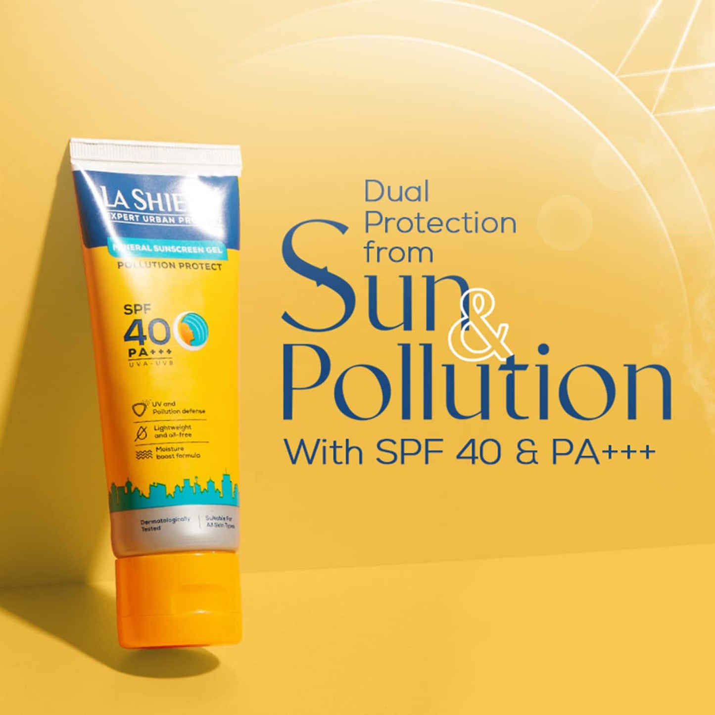 La Shield Pollution Protect Mineral Sunscreen Gel SPF 50 (50g)