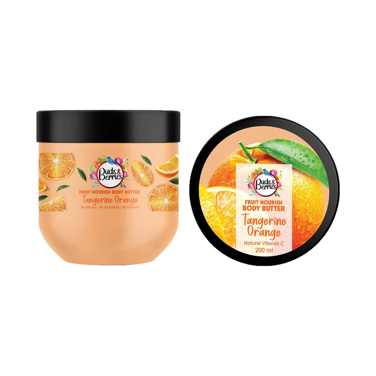 Buds & Berries Tangerine Orange Body Butter (200ml)