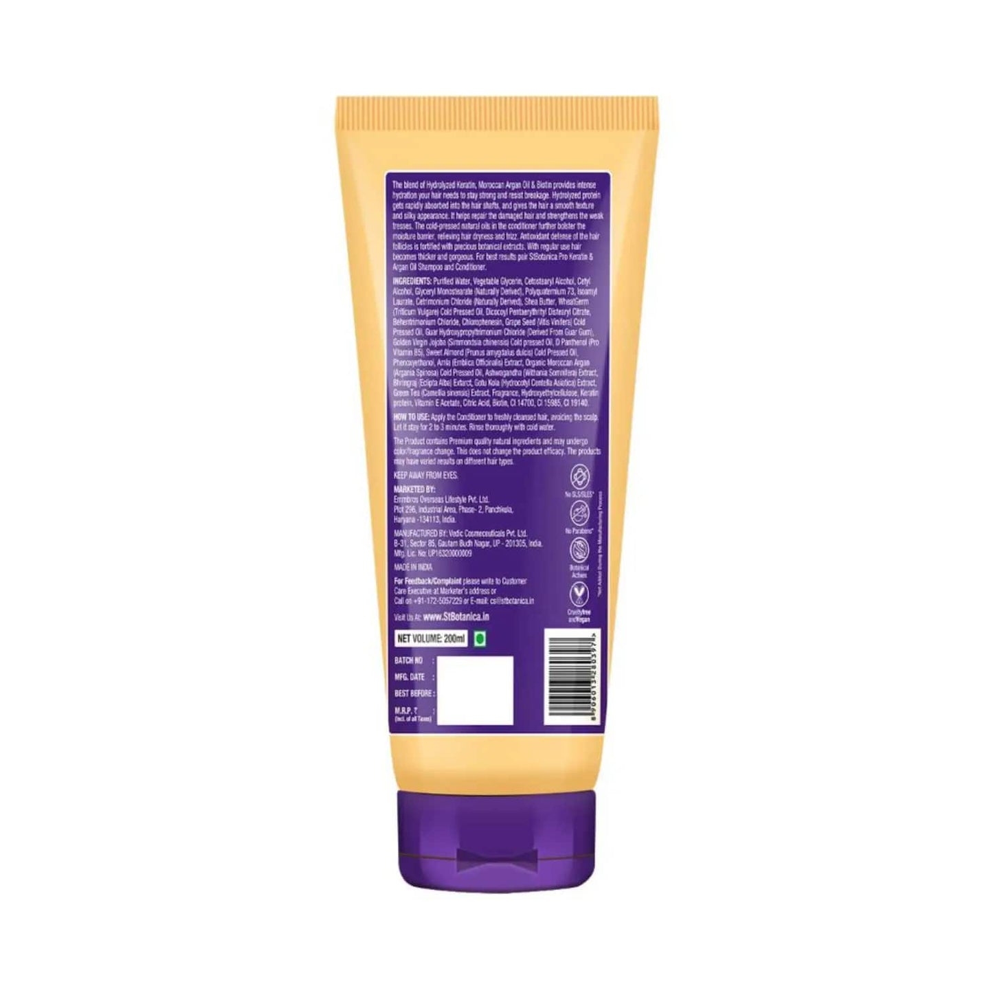 St.Botanica Pro Keratin & Argan Oil Smooth Therapy Conditioner (200ml)