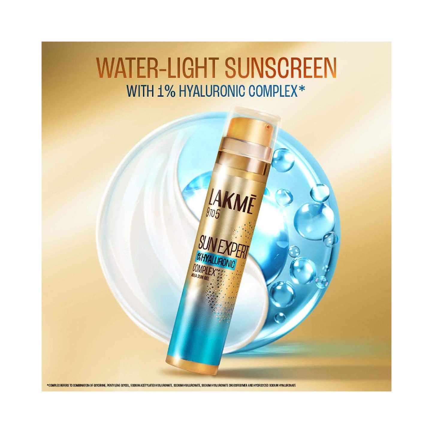 Lakme Sun Expert 1% Hyaluronic Sunscreen with SPF 50 PA+++ (56 g)