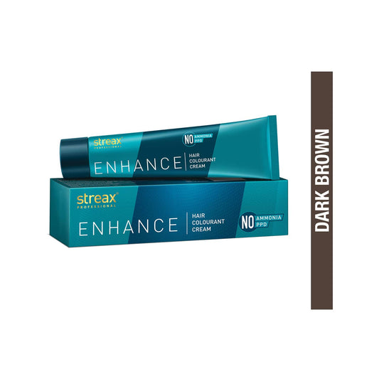 Streax Professional Enhance Hair Colorant Cream - 3 Dark Brown (90g)