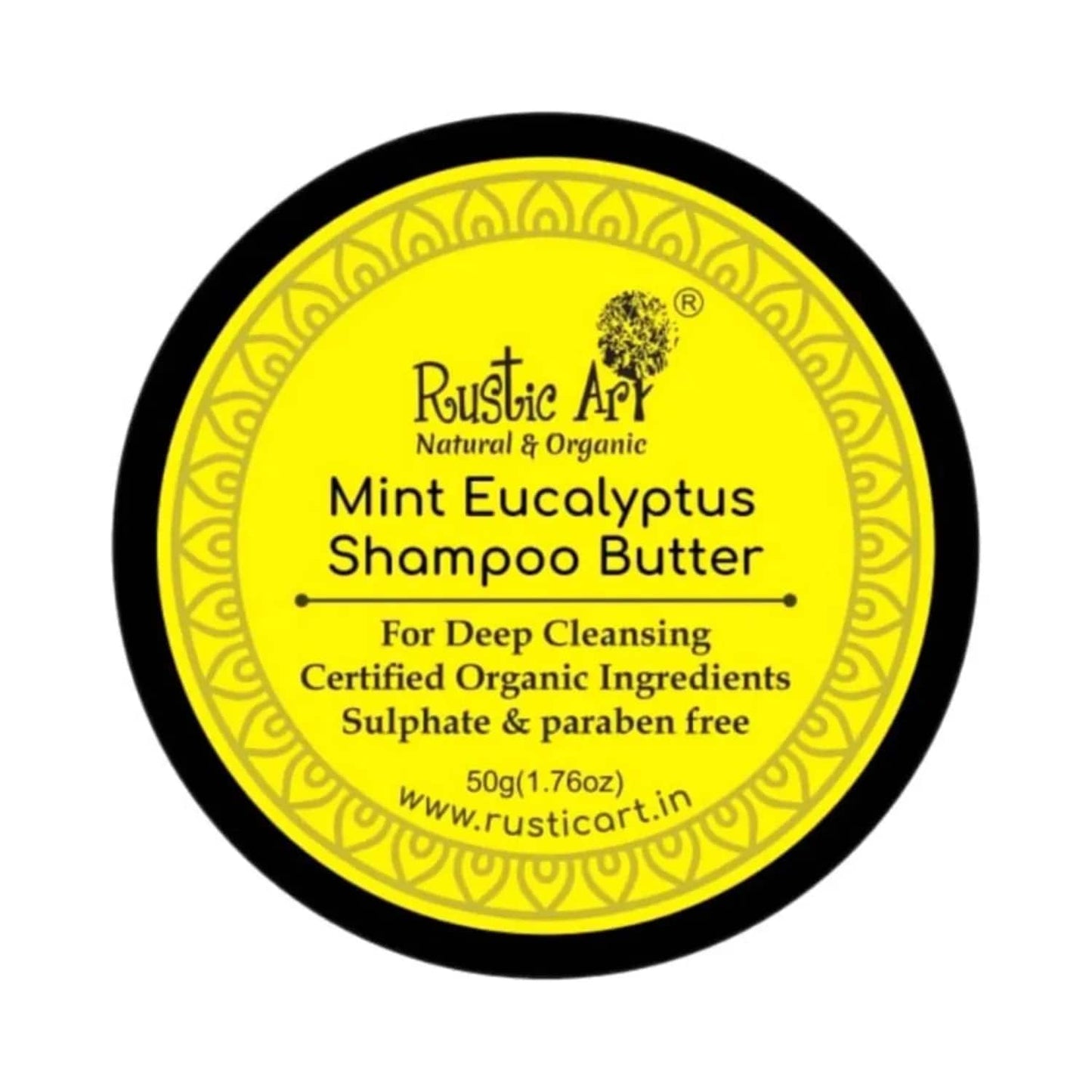 Rustic Art Organic Mint Eucalyptus Shampoo Butter (100g)