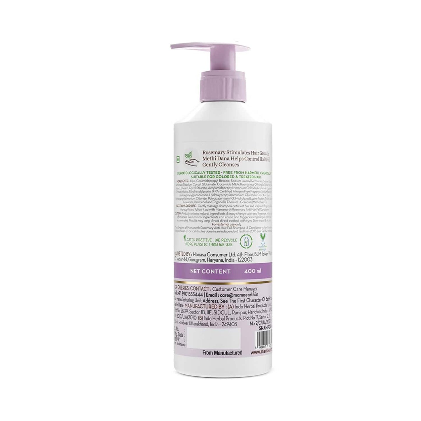 Mamaearth Rosemary Shampoo (400 ml)