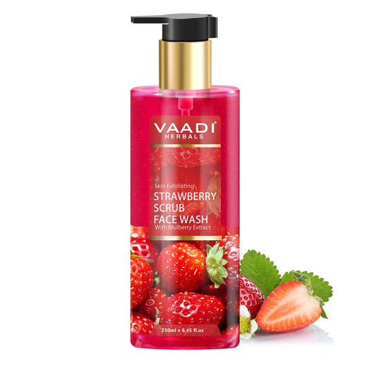 Vaadi Herbals Strawberry Scrub Face Wash (250ml)