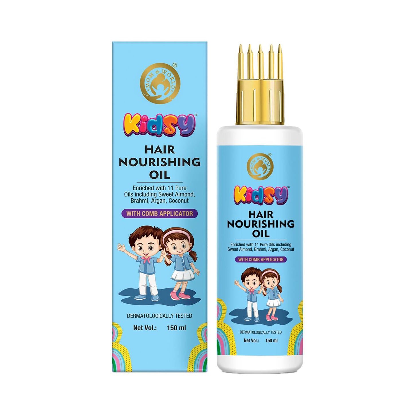 Mom & World Kidsy Hair Nourishing Oil With Comb Applicator (150ml)