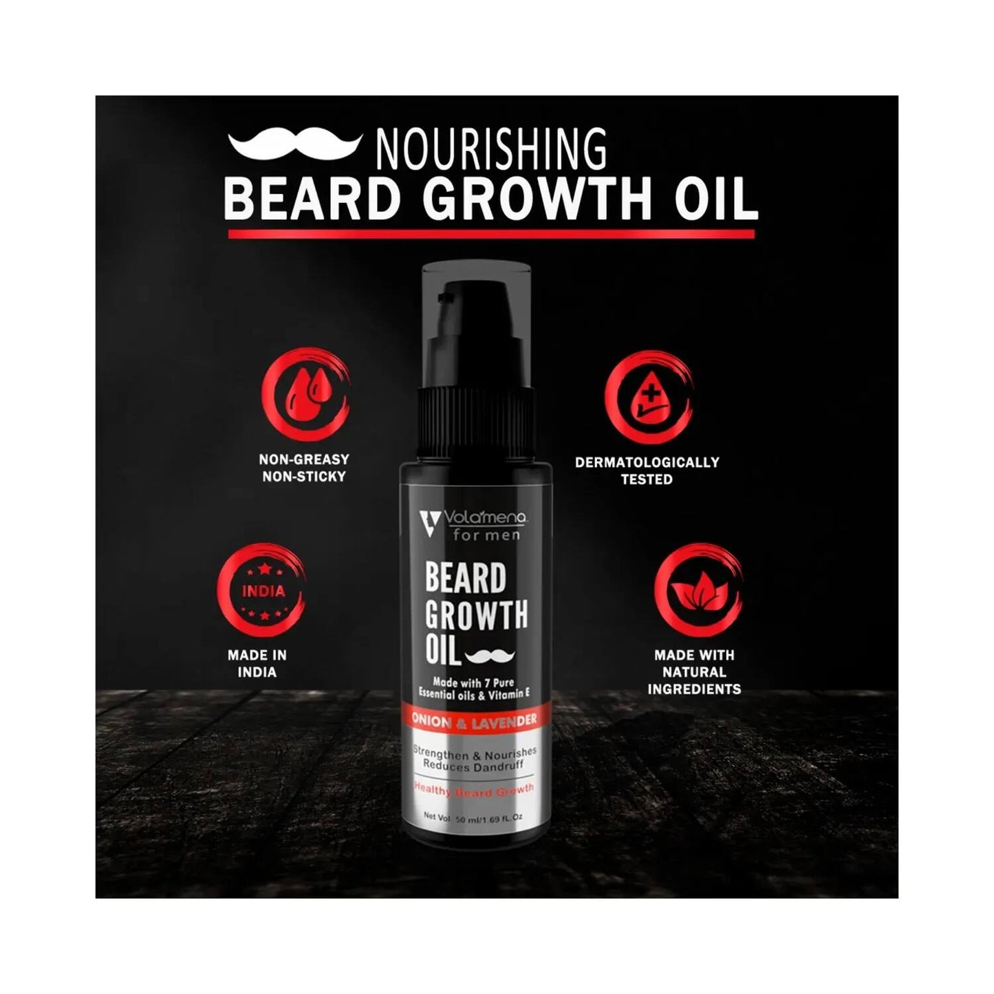 Volamena Beard Growth Onion Oil (50ml)