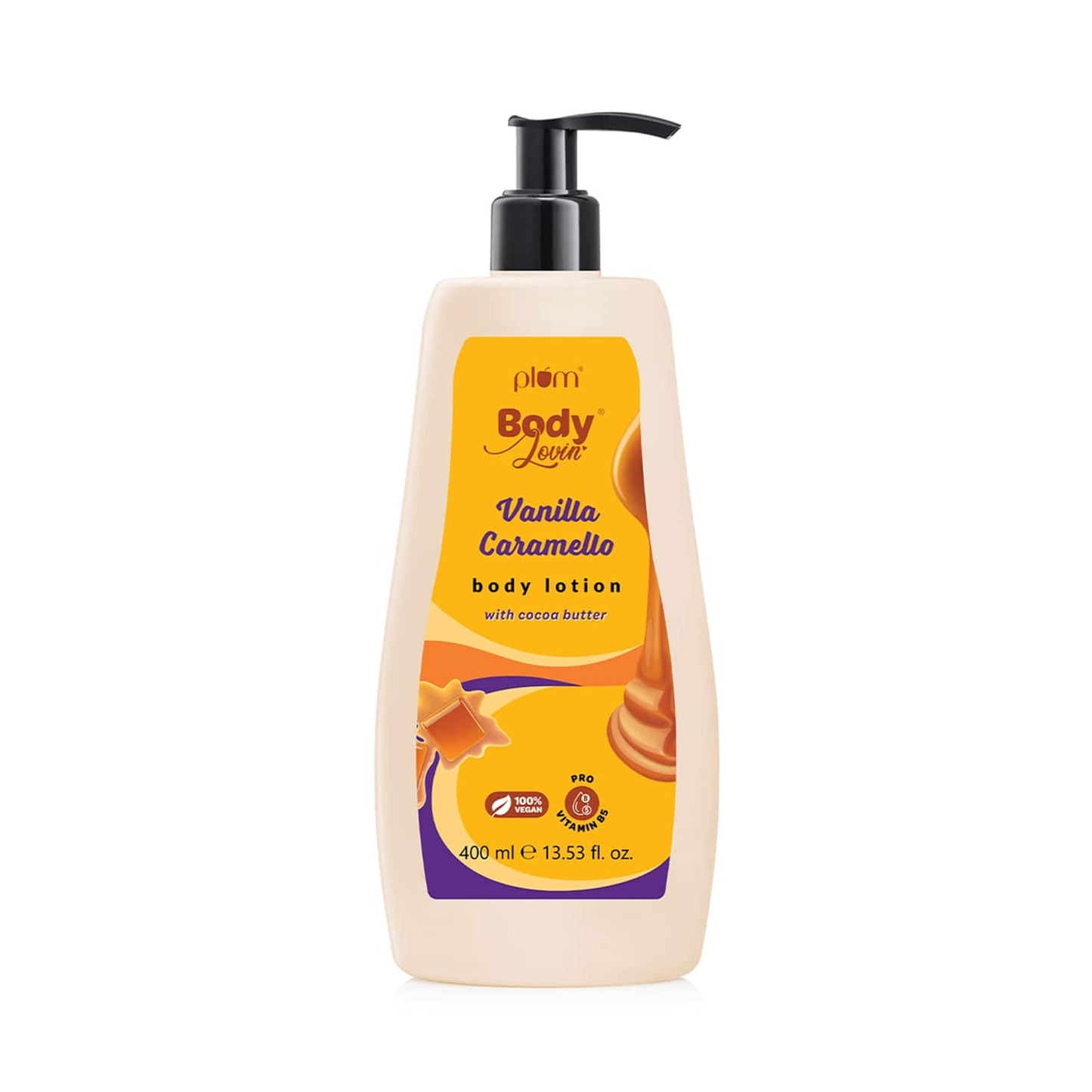 Plum BodyLovin' Vanilla Caramello Body Lotion with Cocoa Butter & Vitamin B5 (400ml)