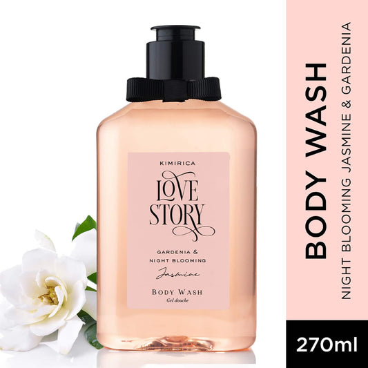 Kimirica Love Story Body Wash with Gardenia Night Blooming Jasmine & Aloe Vera (270 ml)