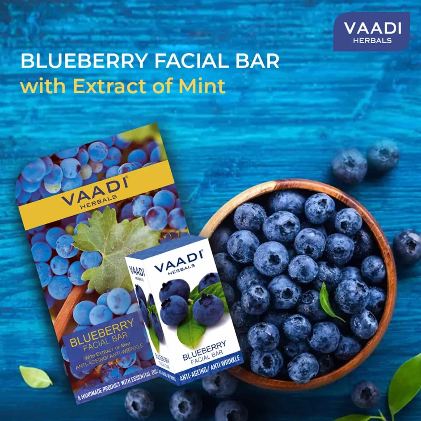 Vaadi Herbals Blueberry Facial Bar (25g)