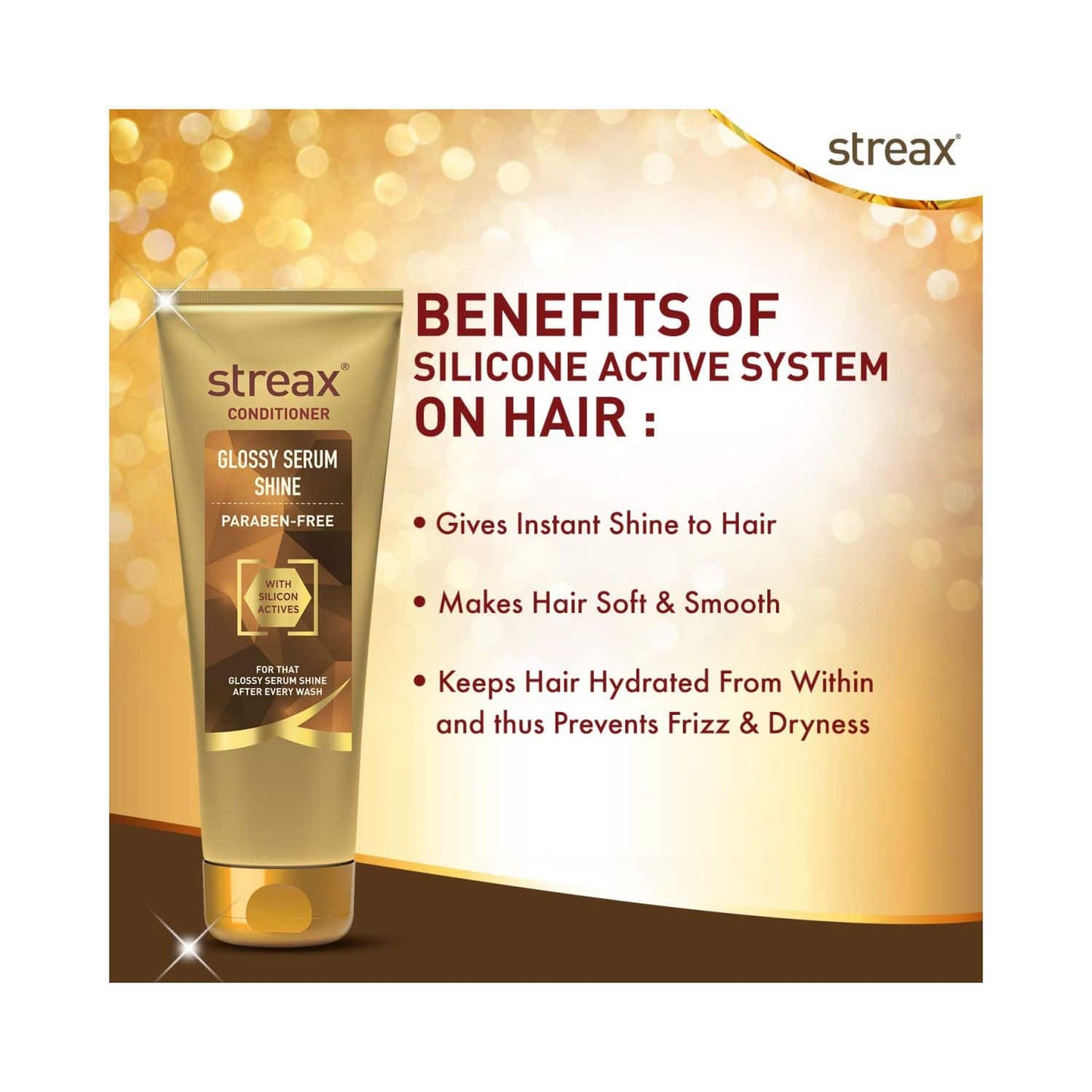 Streax Glossy Serum Shine Conditioner (240ml)