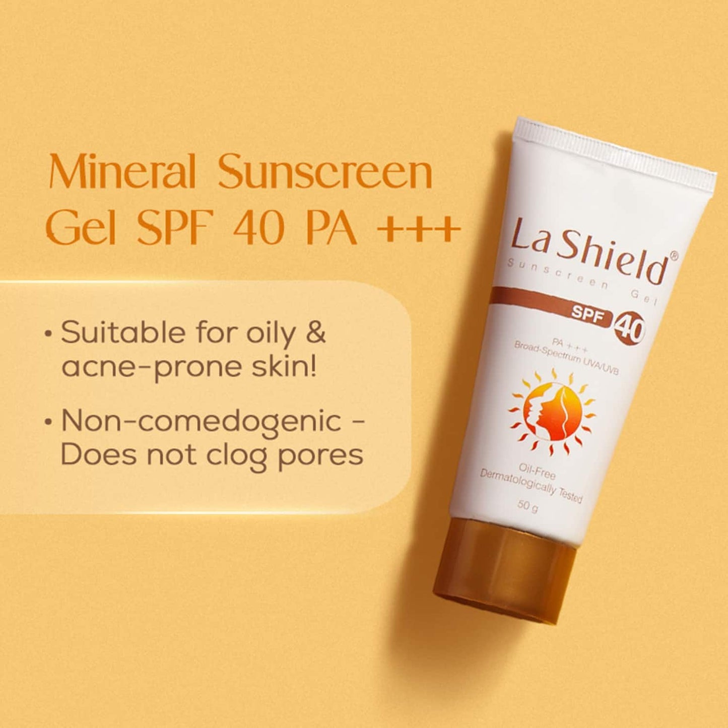 La Shield Anti Acne SPF 40+ & PA+++ Sunscreen Gel (50 g)