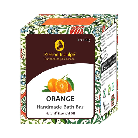 Passion Indulge Orange Handmade Bath Bar Soap (100 gm)