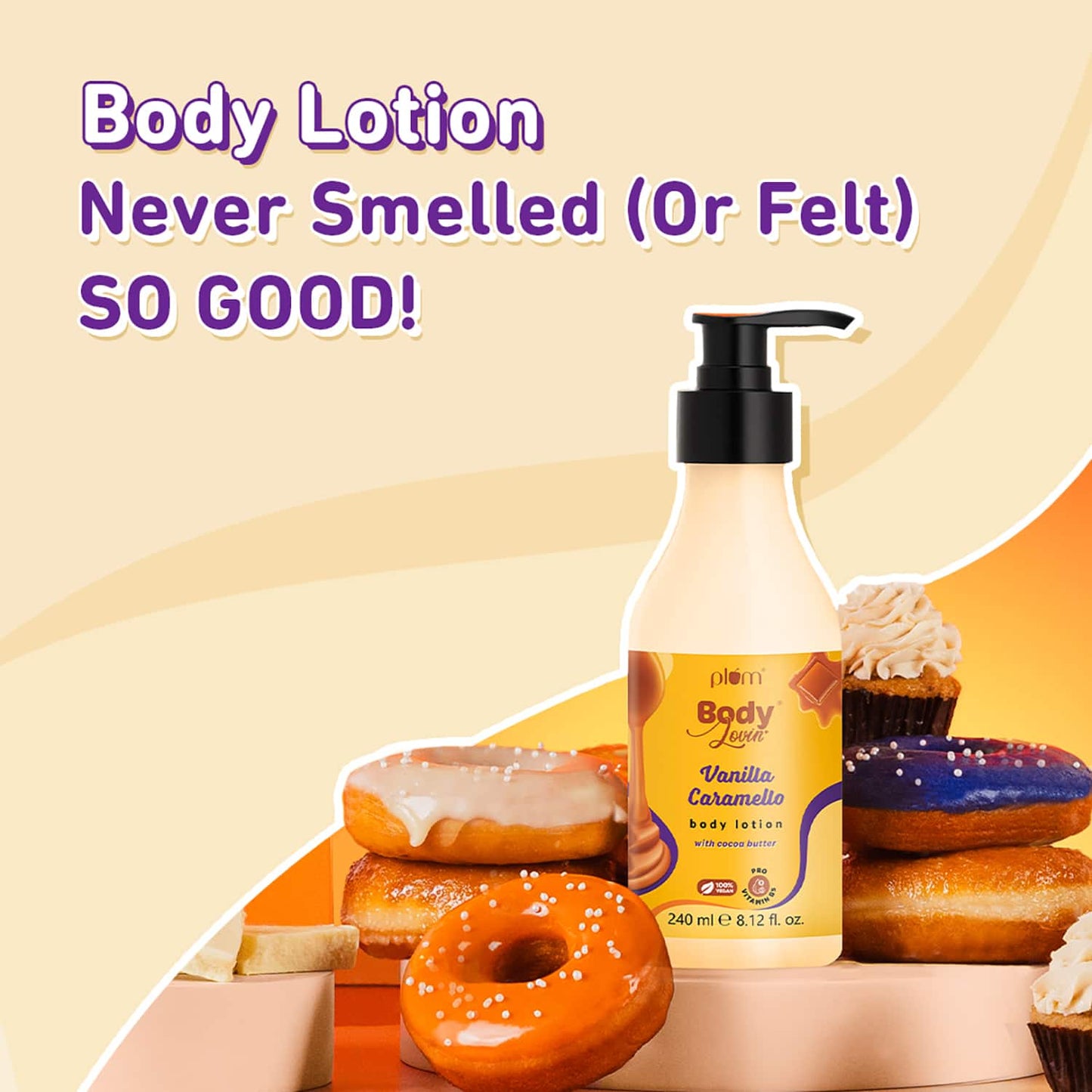 Plum Bodylovin Vanilla Caramello Body Lotion With Cocoa Butter & Vitamin B5 (240ml)