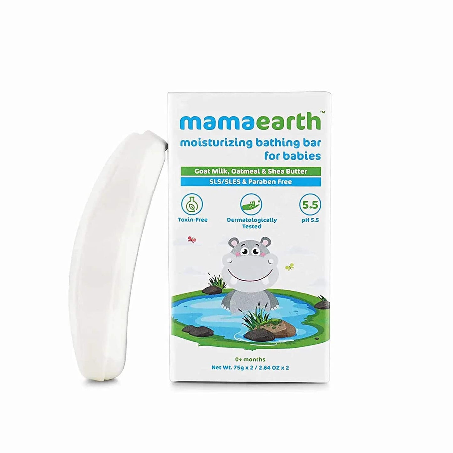 Mamaearth Moisturizing Bathing Bar Soap For Babies (2Pcs)