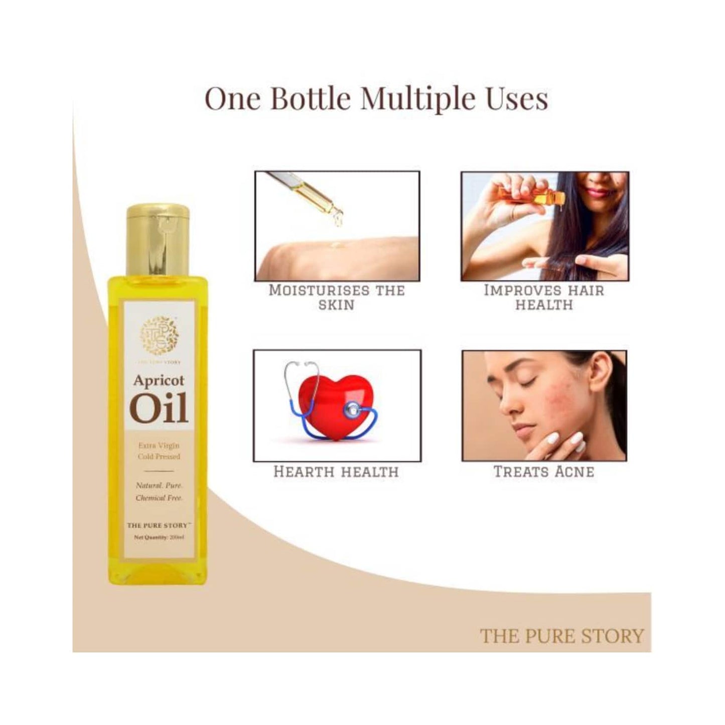 The Pure Story Apricot Oil (200ml)