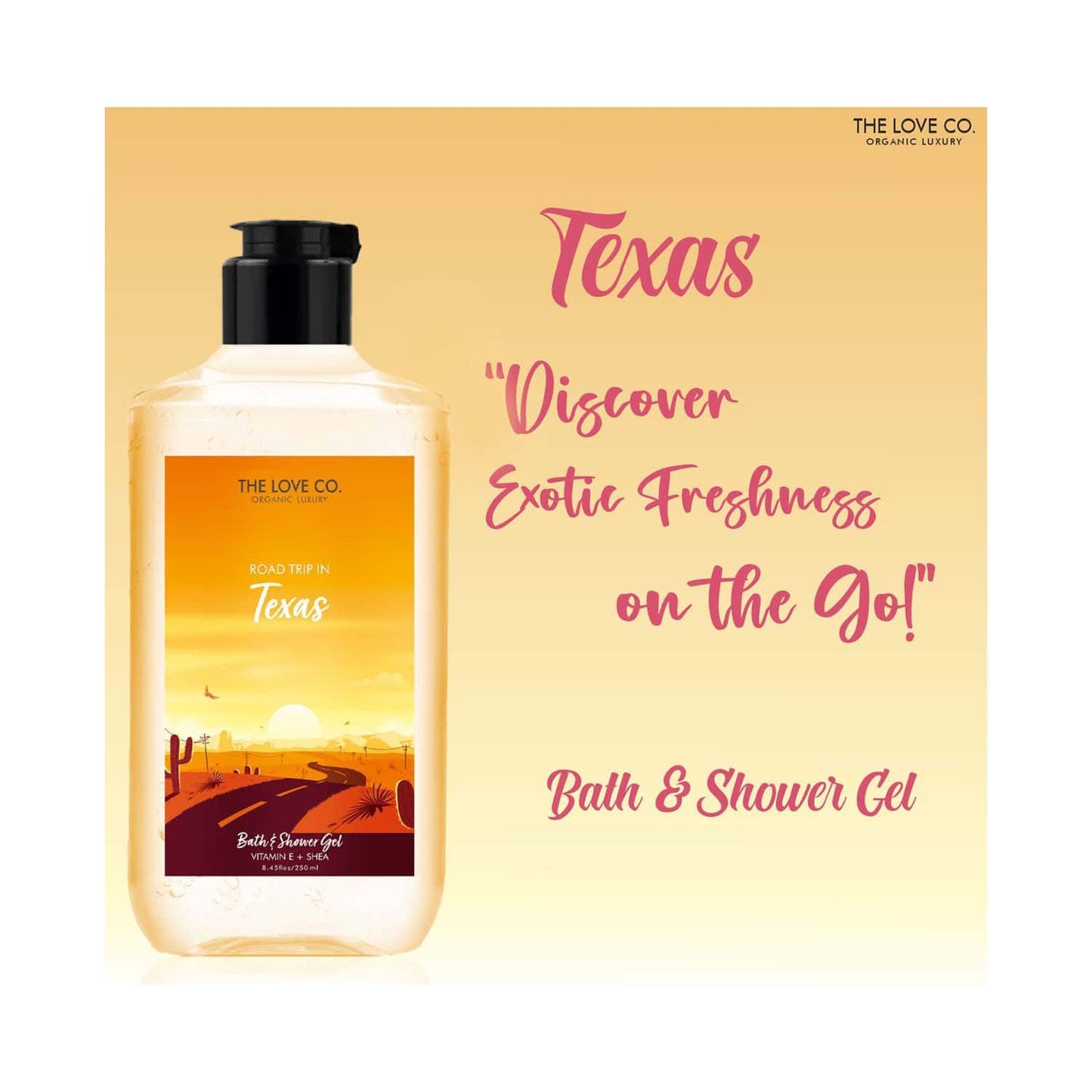 THE LOVE CO. Texas Body and Shower Gel (250ml)