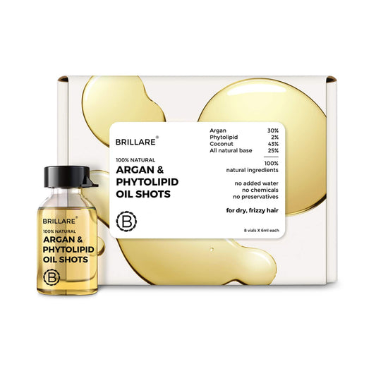 Brillare Argan & Phytolipid Oil Shots For Dry, Frizzy Hair (48ml)