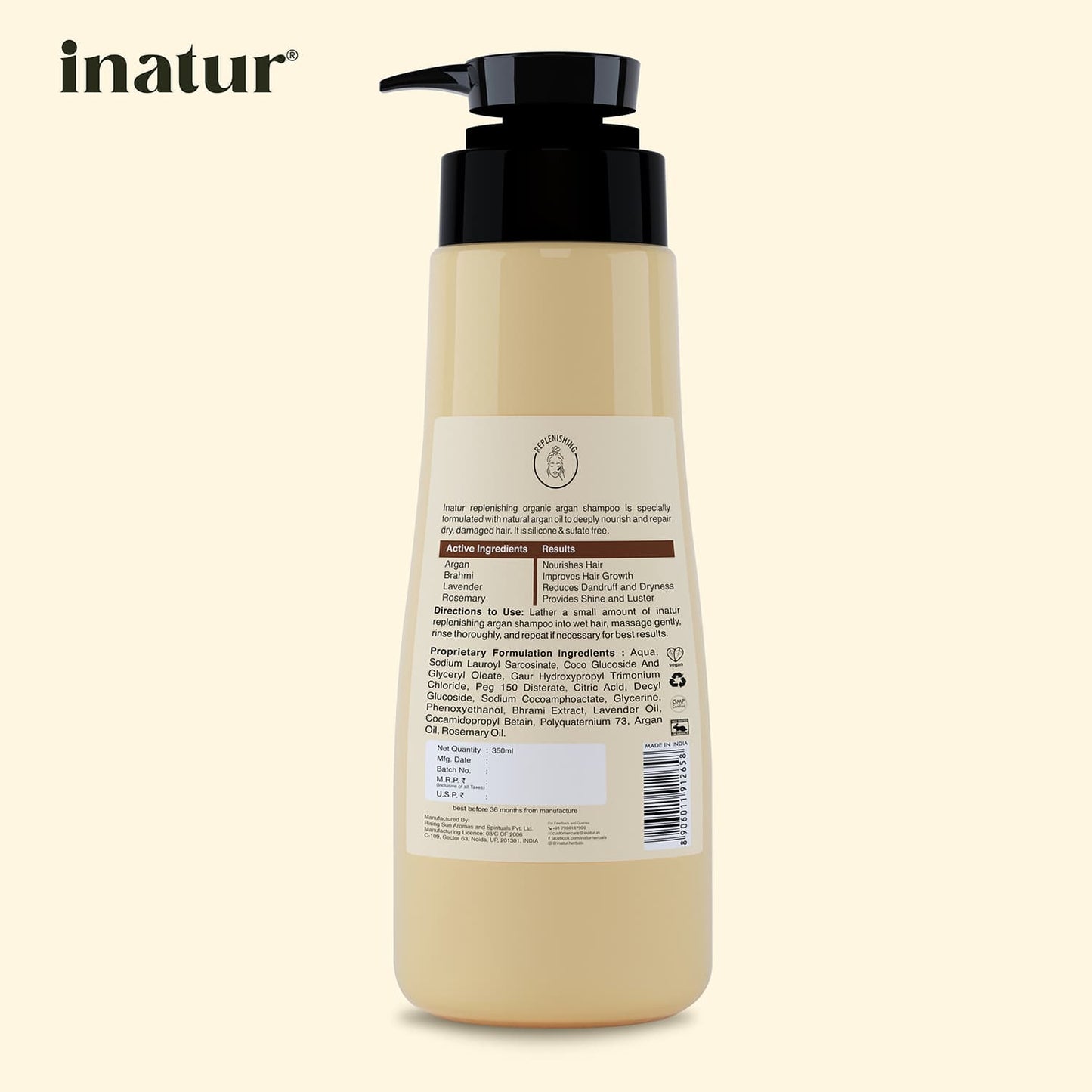 Inatur Nutri-Hydrant Moroccan Argan Oil Shampoo (350ml)