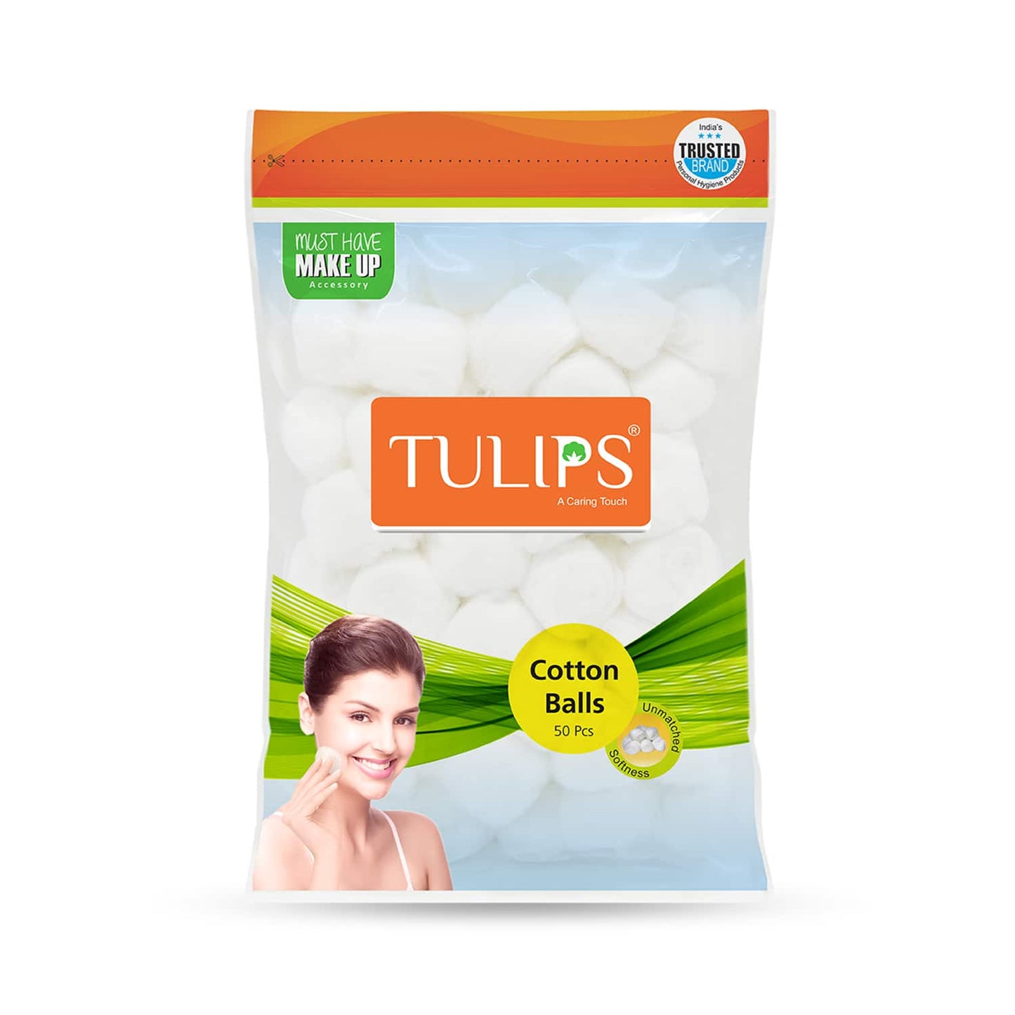 Tulips Cotton Balls - (50Pcs)