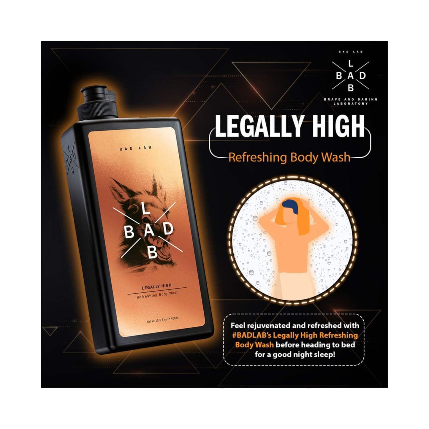 Bad Lab Legally High Refreshing Body Wash (400ml)