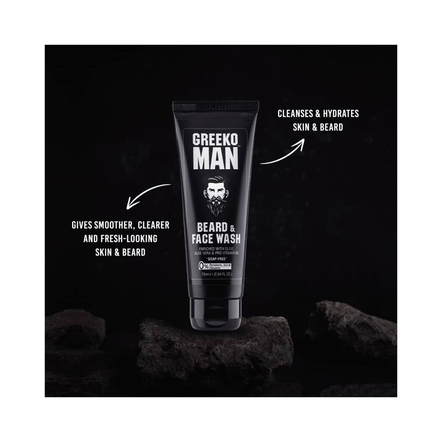 Greeko Man Beard & Face Wash (75ml)