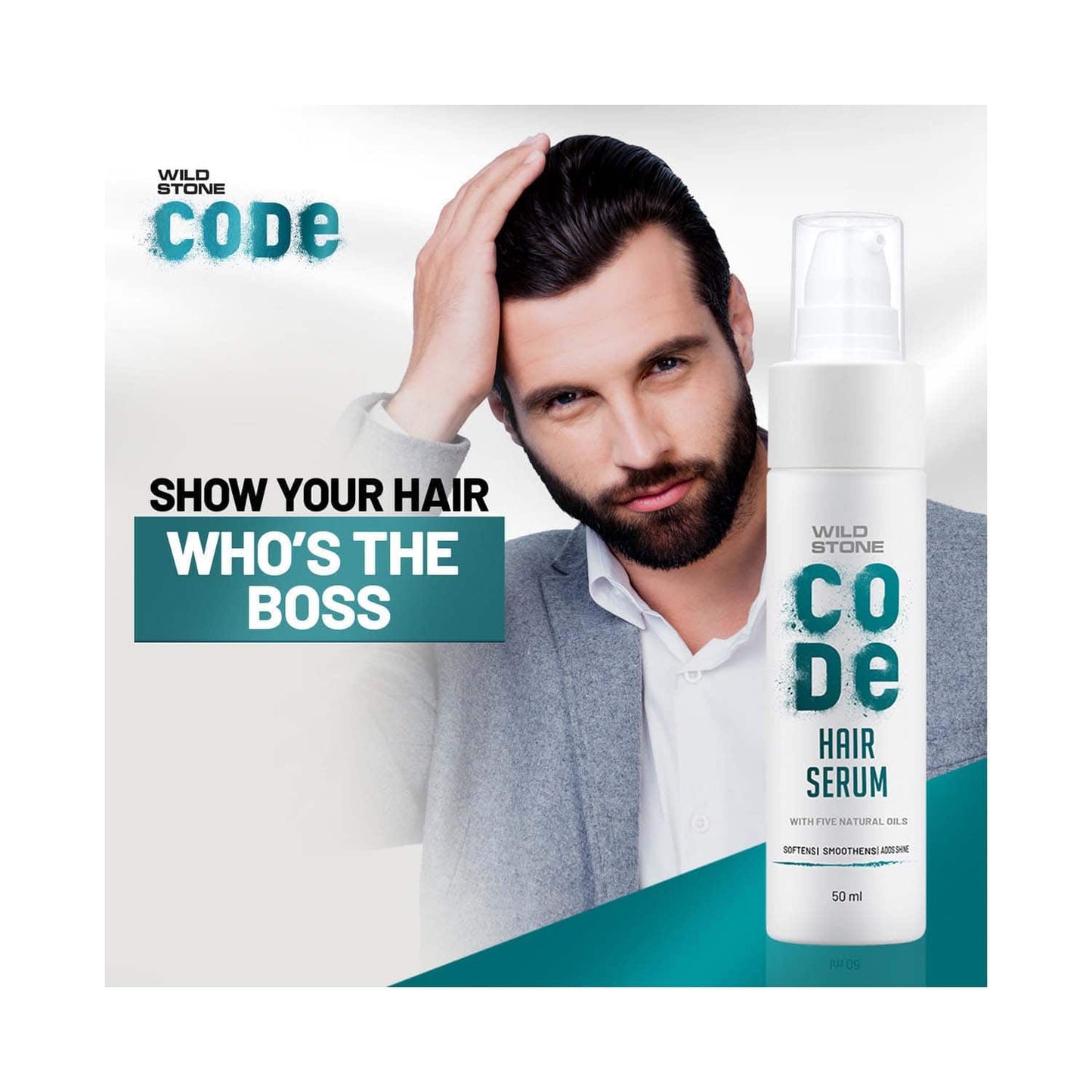 Wild Stone Code Hair Serum for Men (50ml)