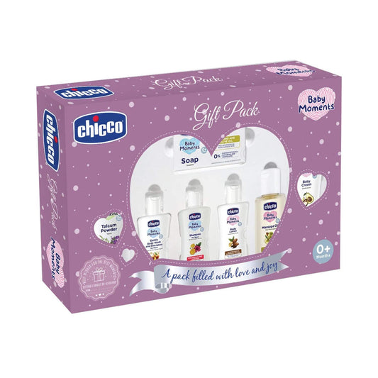 Chicco Baby Moments Baby Caring Set - Purple (7 Pcs)