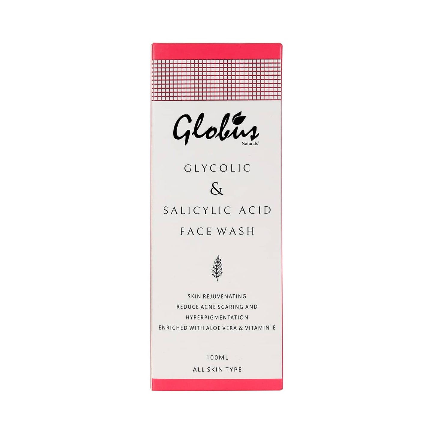 Globus Naturals Glycolic & Salicylic Acid Pimple Clear Face Wash (100ml)