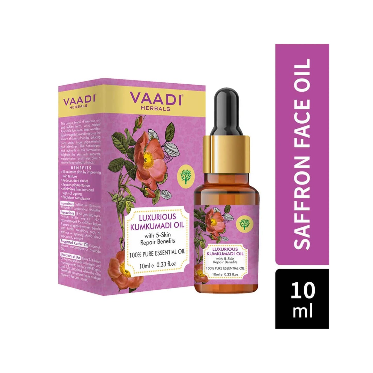 Vaadi Herbals Luxurious Kumkumadi Essential Oil (10ml)