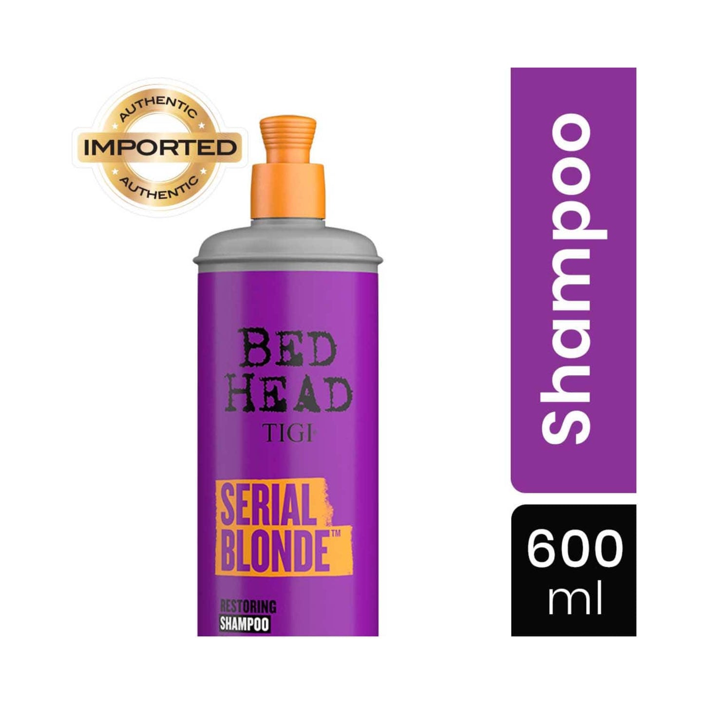 TIGI Bed Head Serial Blonde Restoring For Blonde Colored & Damaged Hair Shampoo (600ml)