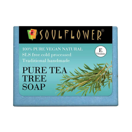 Soulflower Pure Tea Tree Soap - (150g)