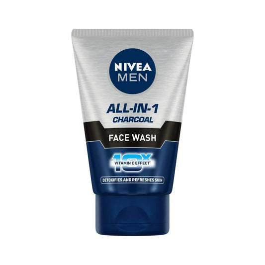 Nivea Men All-In-One Charcoal 10X Vitamin C Face Wash (100g)