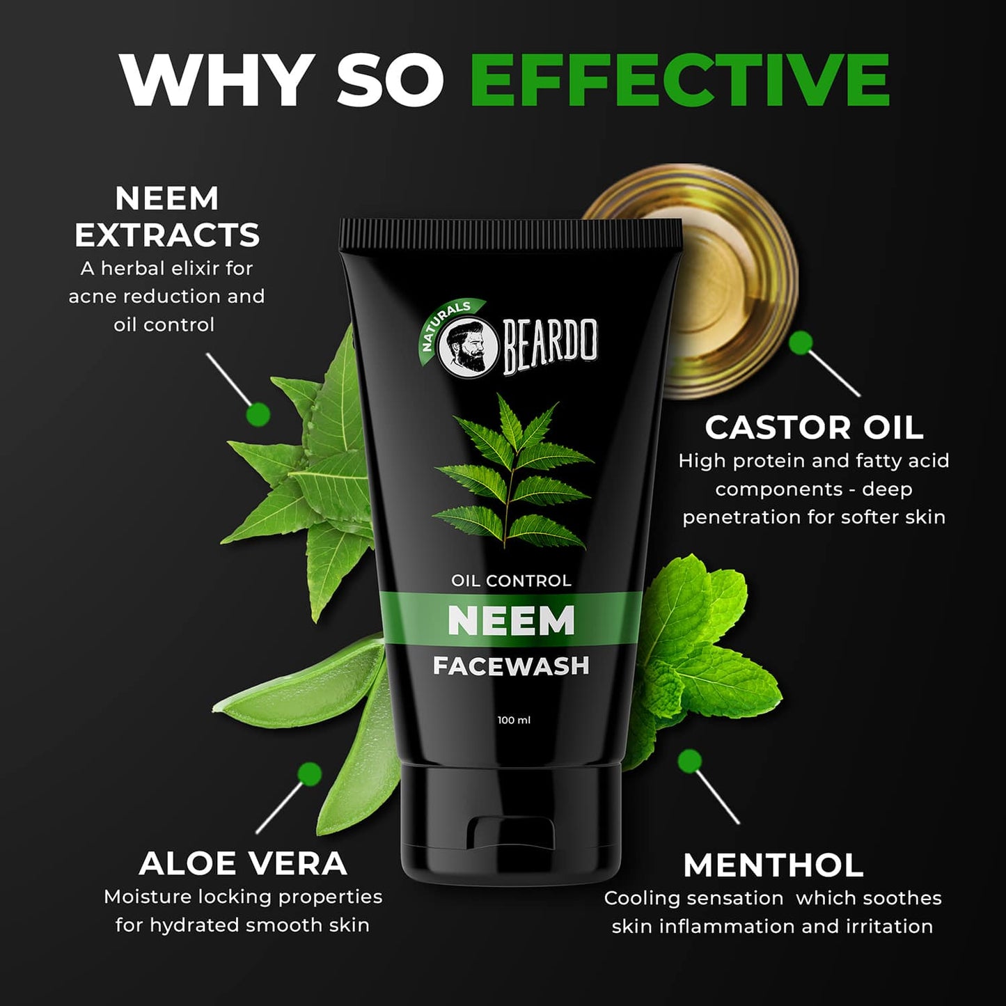 Beardo Neem Face Wash (100ml)