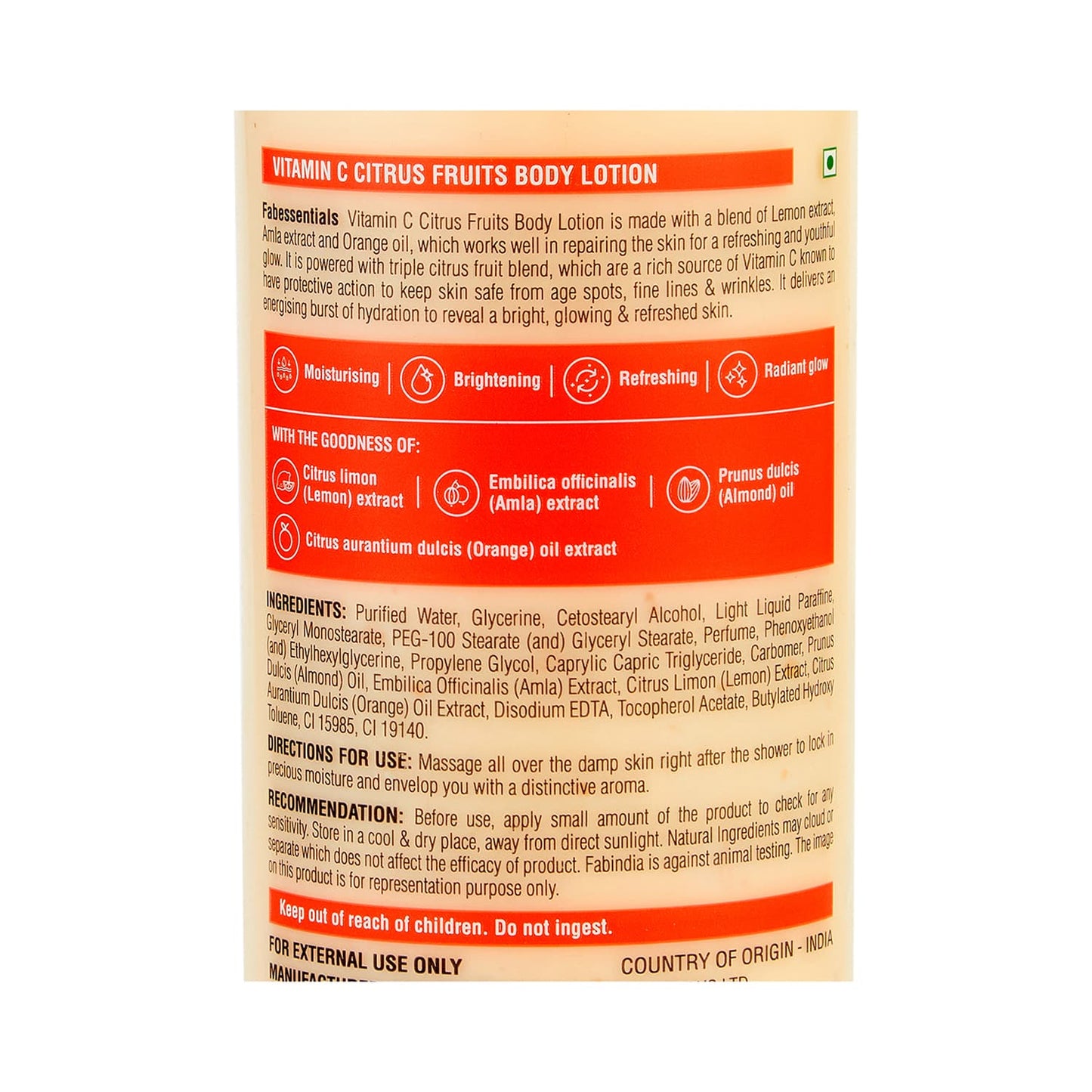 Fabessentials by Fabindia Vitamin C Citrus Fruits Body Lotion (250ml)