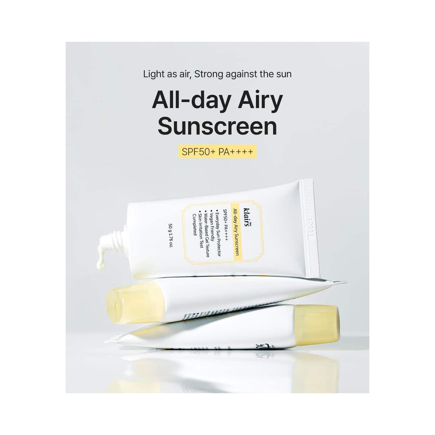 Klairs All-Day Airy Sunscreen SPF 50+ PA++++ (50ml)