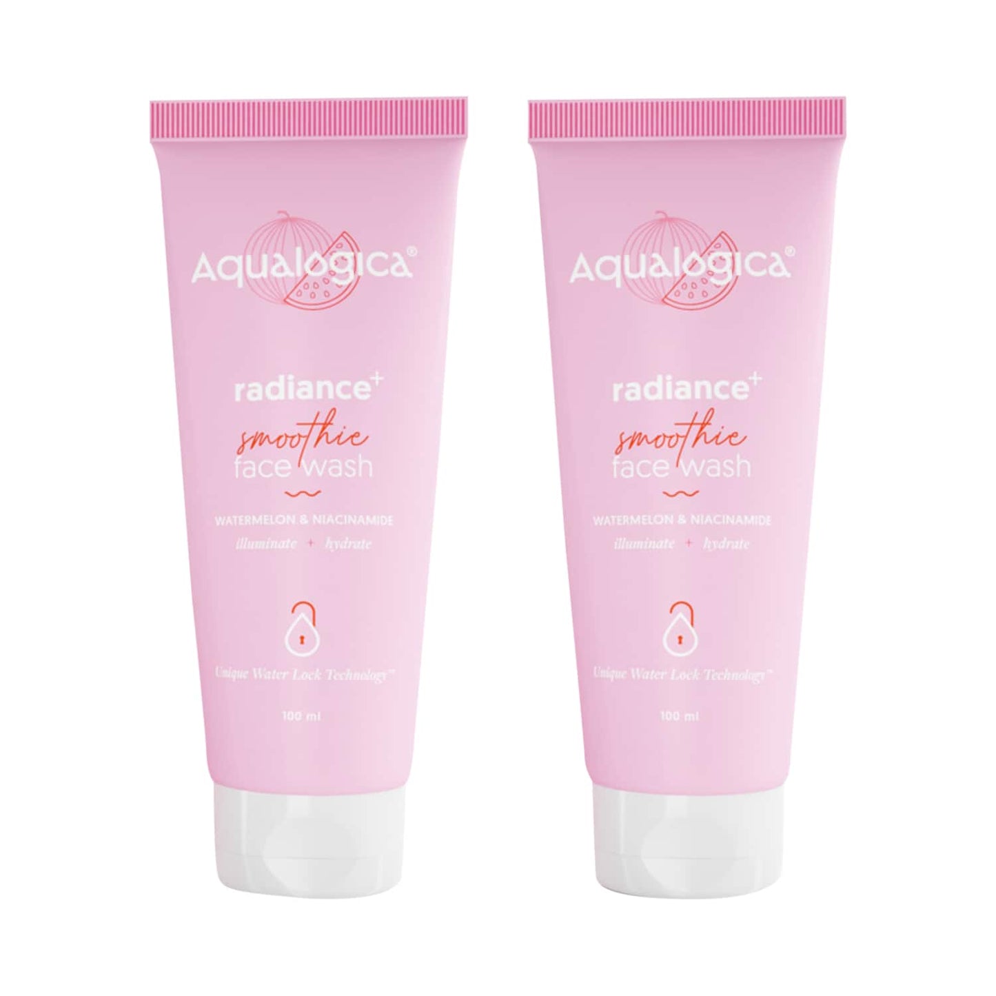 Aqualogica Radiance+ Smoothie Face Wash -(100ml)(Pack of 2) Combo