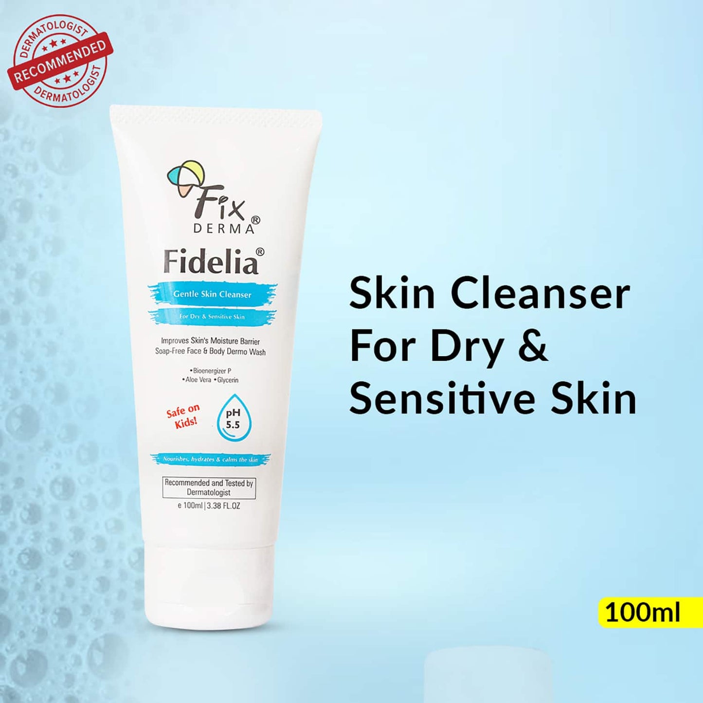 Fixderma Fidelia Gentle Skin Cleanser Facewash (100ml)