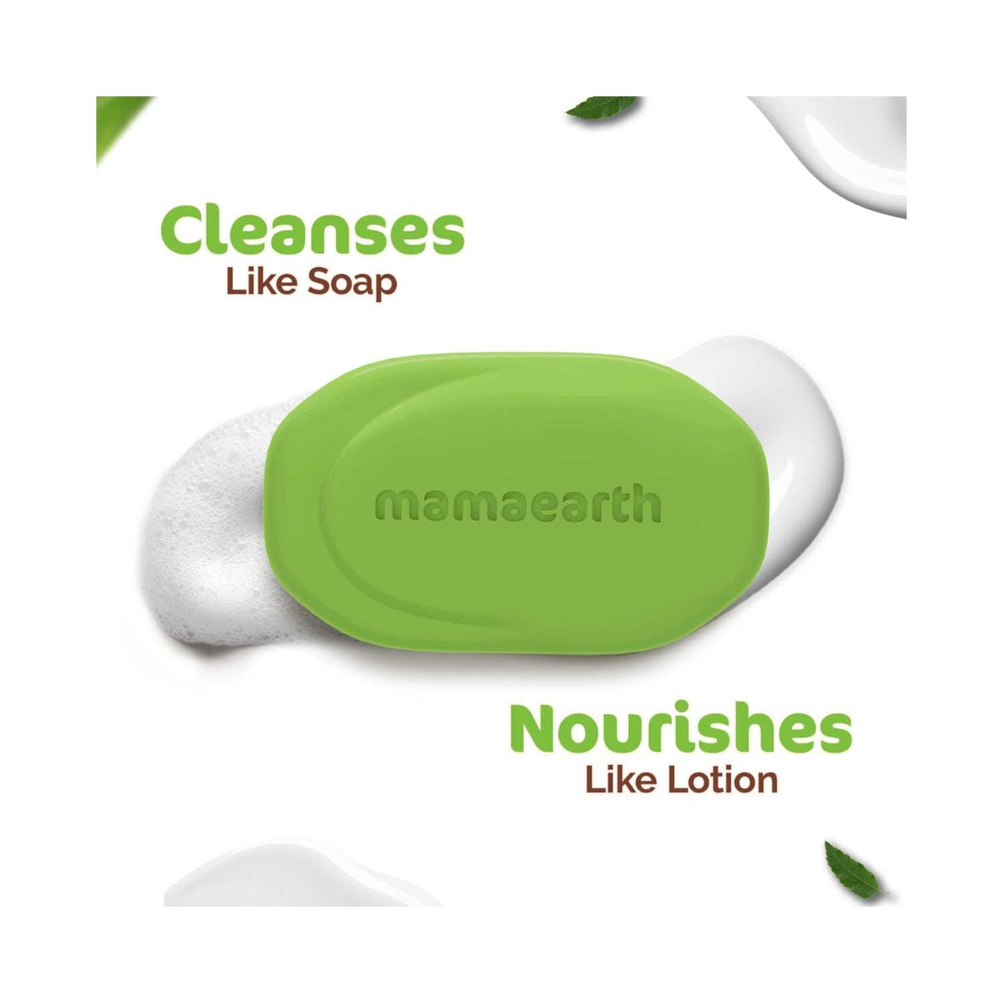 Mamaearth Neem Moisturizing Lotion Soap - (4 pcs)