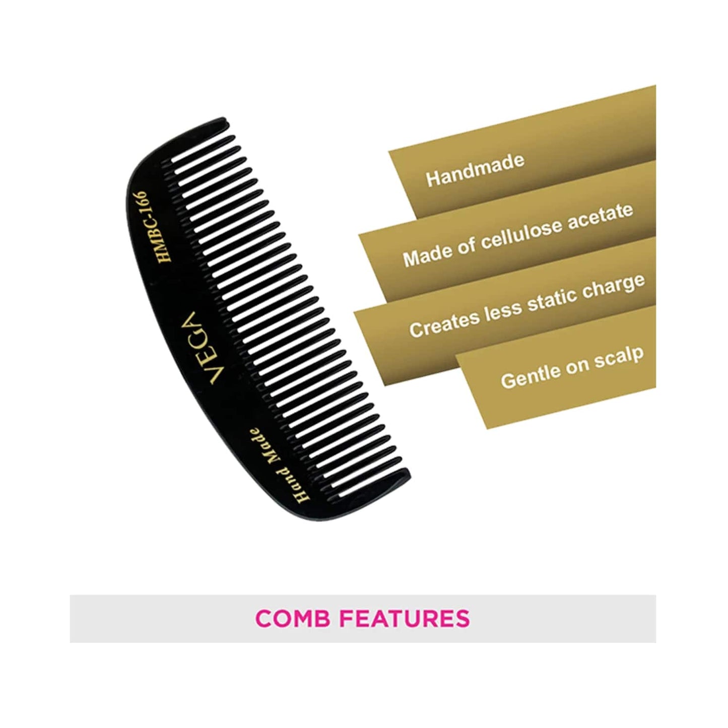 Vega Beard Comb, (HMBC-166)