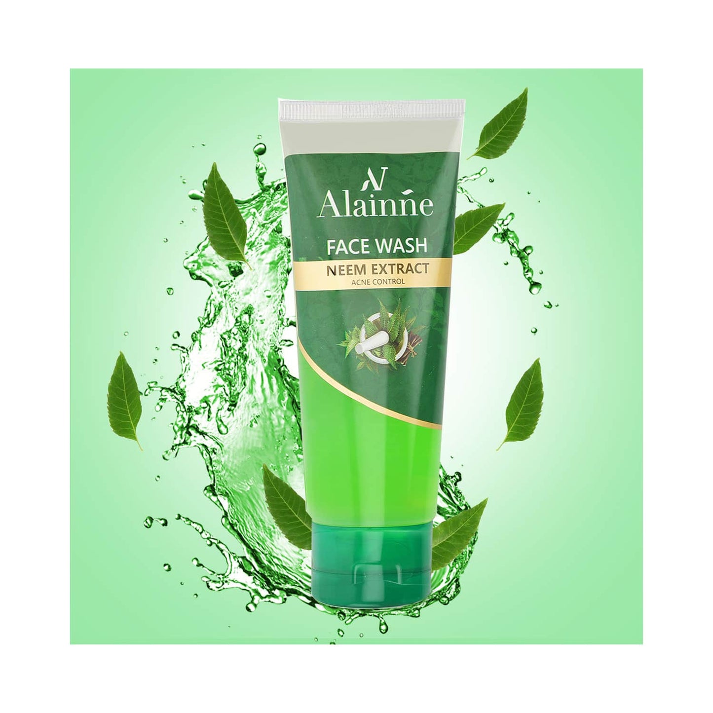 Alainne Neem Extract Acne Control Facewash - (50g)