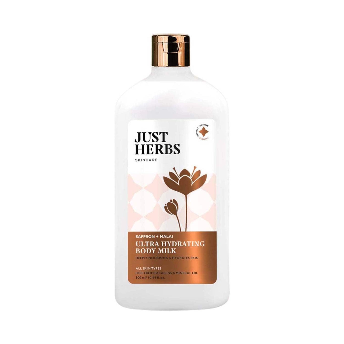 Just Herbs Body Lotion With Saffron And Malai (300 ml)