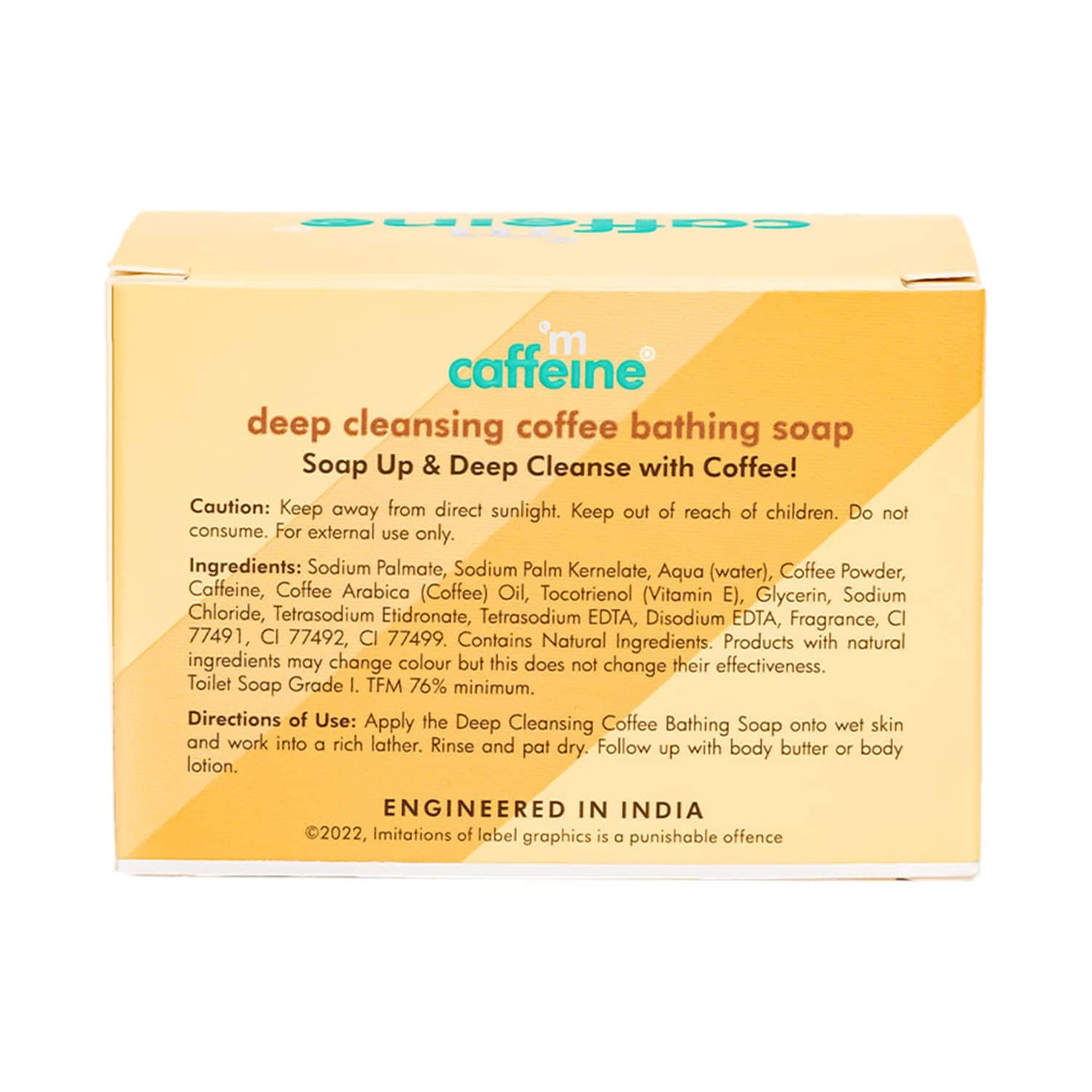 mCaffeine Deep Cleansing Coffee Bathing Soap - (2Pcs)