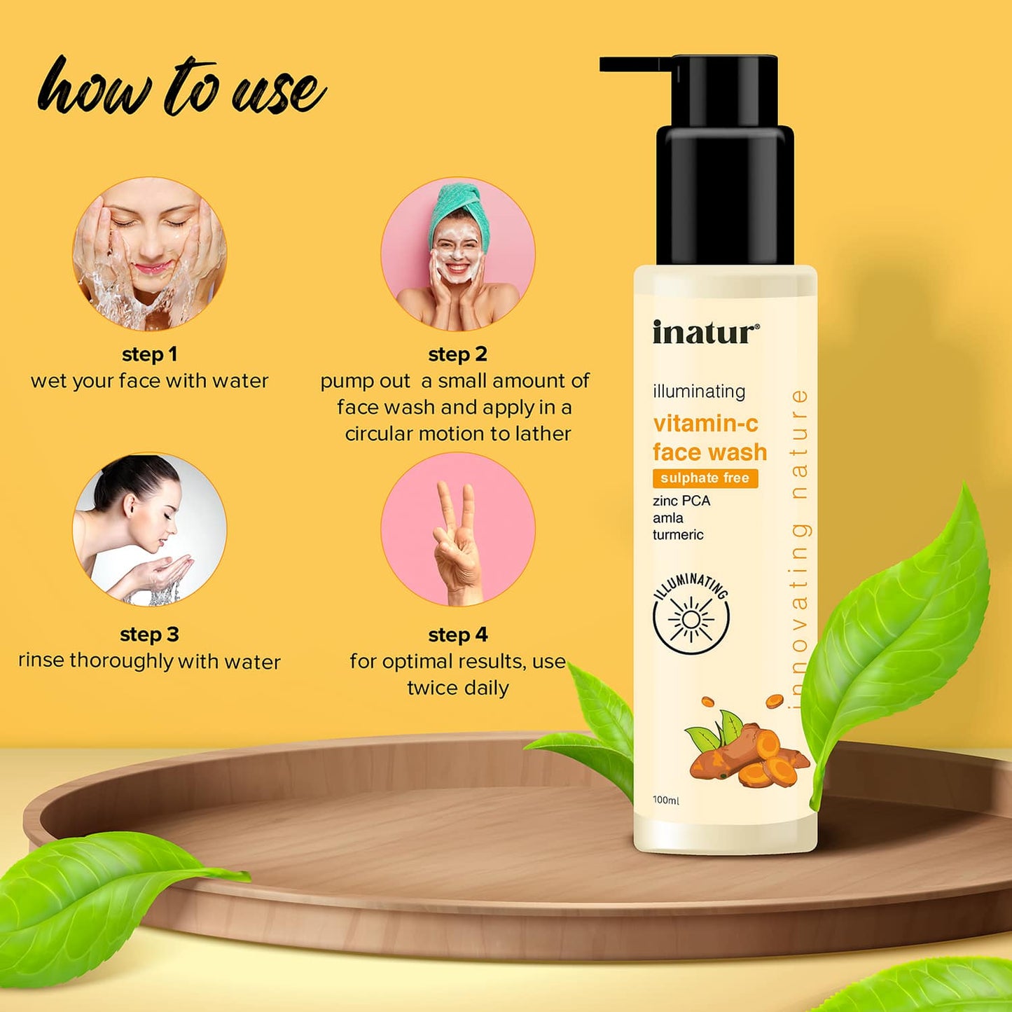 Inatur Vitamin C Face Wash (100ml)