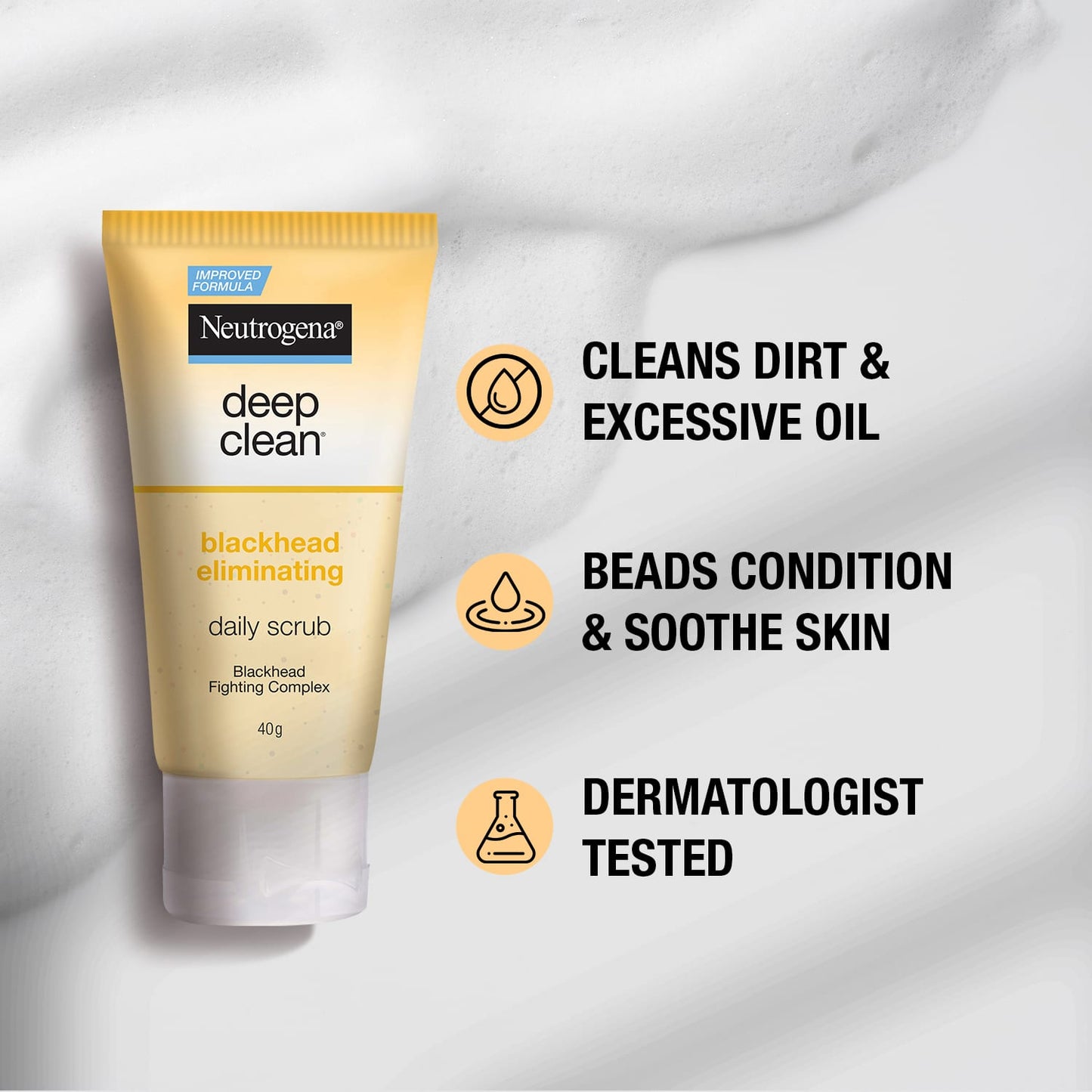 Neutrogena Deep Clean Blackhead Eliminating Scrub - (40g)