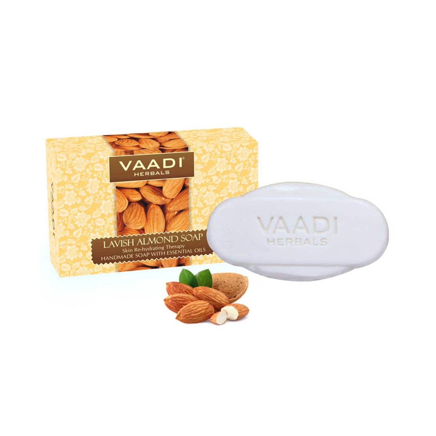 Vaadi Herbals Lavish Almond Handmade Soap (75g)