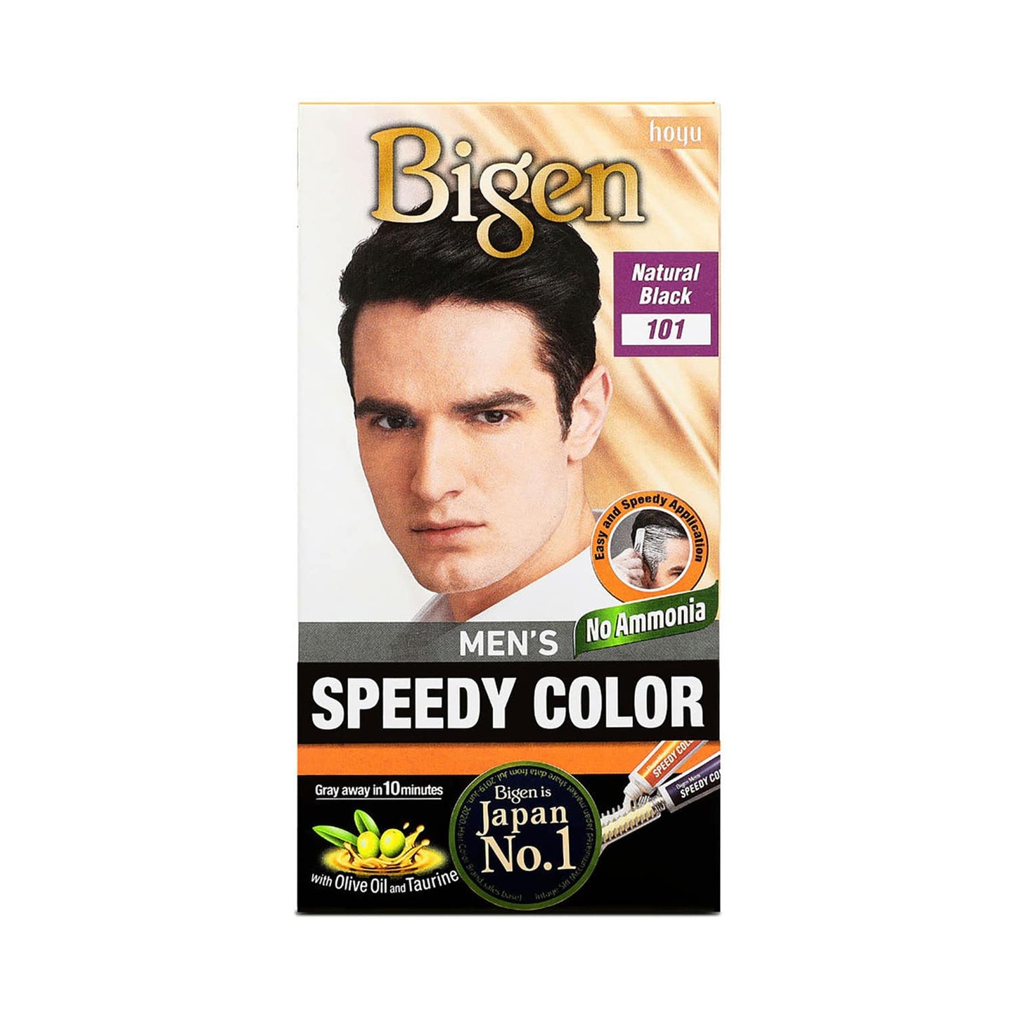 Bigen Men's Speedy Hair Color - 101 Natural Black (80g)